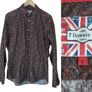 7 Downie St. Men’s Button Down Long Sleeve Shirt SZ L